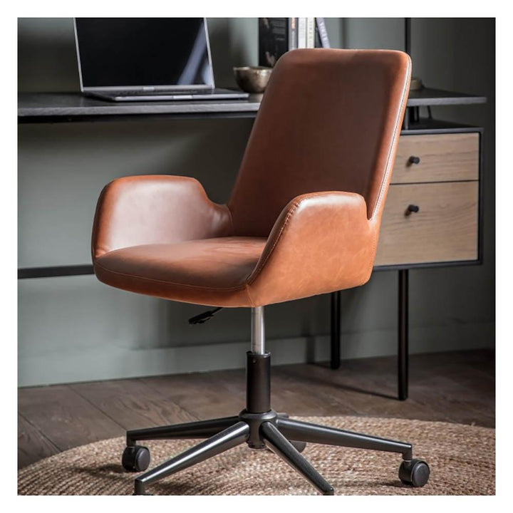 Faraday Swivel Chair Brown - Pod Furniture Ireland