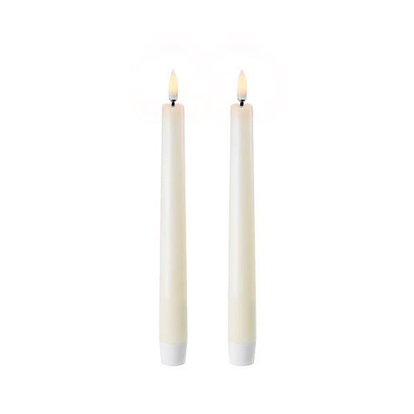 LED Taper Candle Ivory - twin pack Piffany