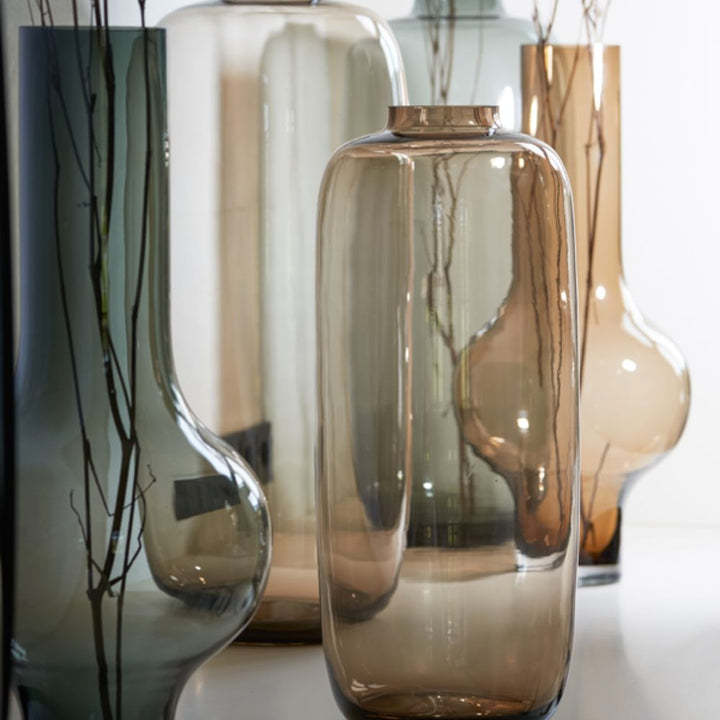 Kyler Glass Brown Vase Light & Living