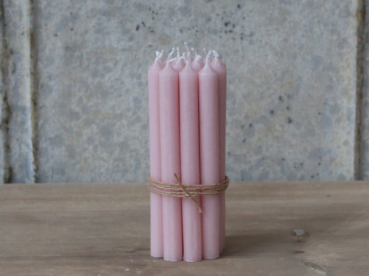 Pink Taper Candle - Bundle of 7 Chic Antique