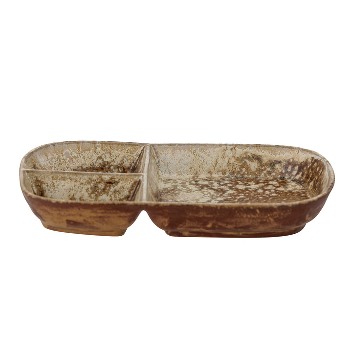 Light Brown Ceramic Tray - L Bloomingville