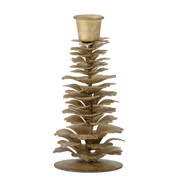 Brass Leaf Candlestick Bloomingville