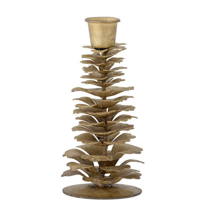 Brass Leaf Candlestick Bloomingville