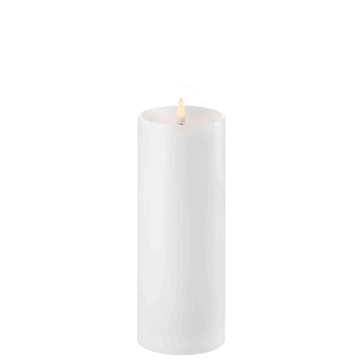 LED Pillar Candle 20cm - Nordic White Podfurniture