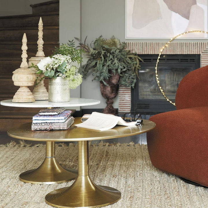 Ashley Set of Two Coffee Tables Blanc D'Ivoire