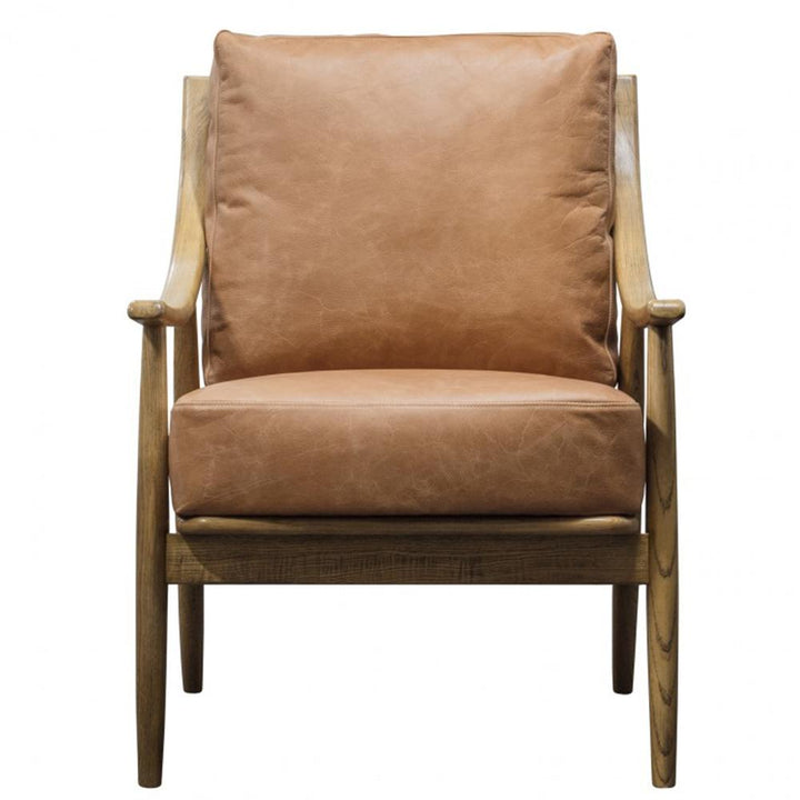 Reliant Armchair Brown Leather Gallery Direct