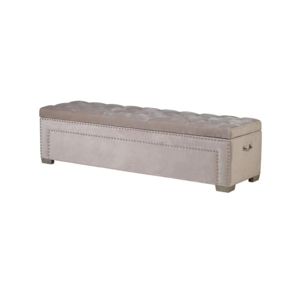 Avery Buttoned and Studded Bedding Box Coachhouse