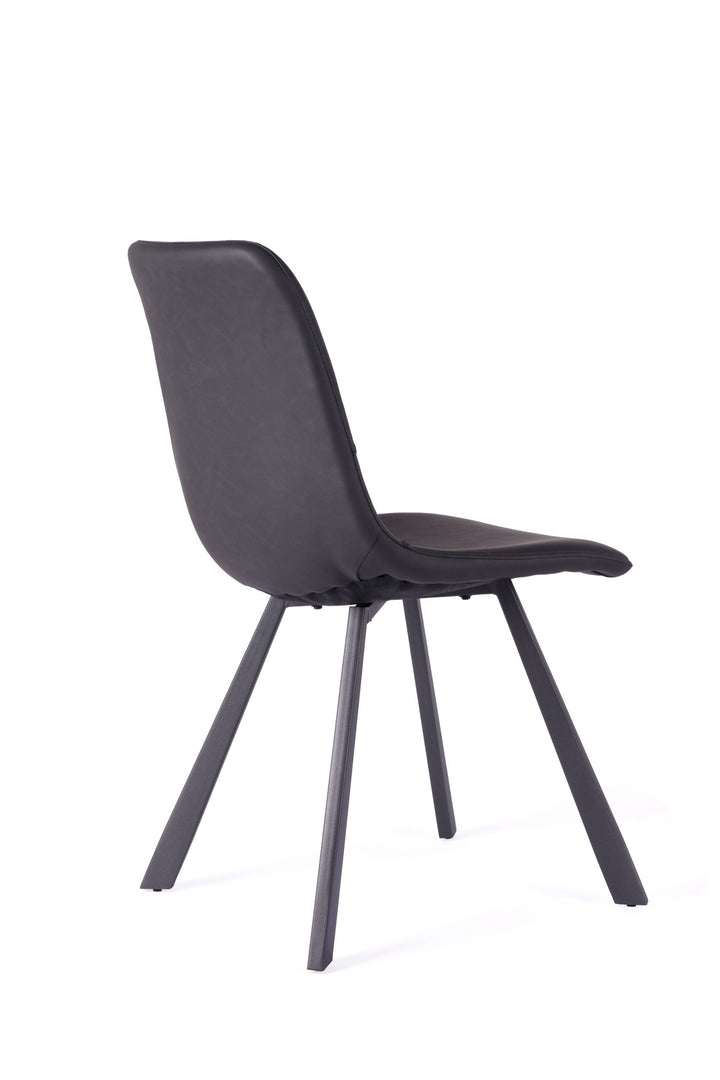 The Niva Dining Chair Charcoal Black Kelston House
