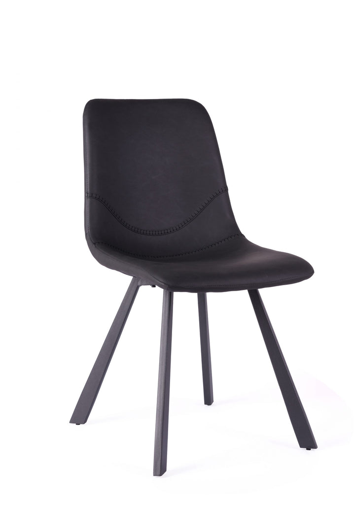 The Niva Dining Chair Charcoal Black Kelston House