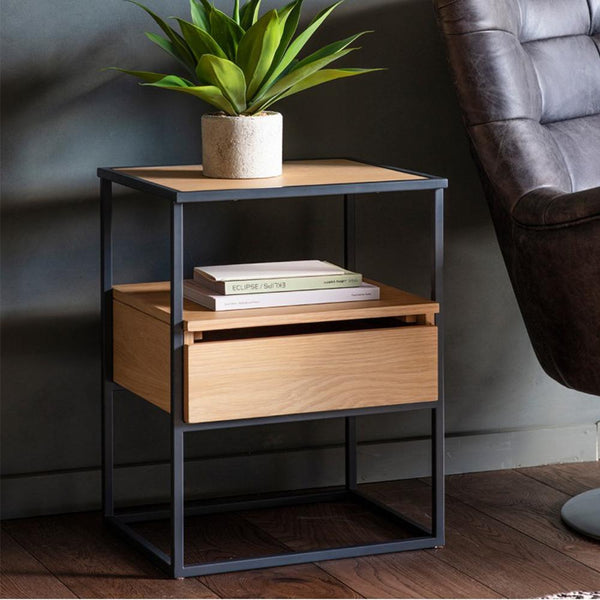 Balham Oak Side Table Gallery Direct
