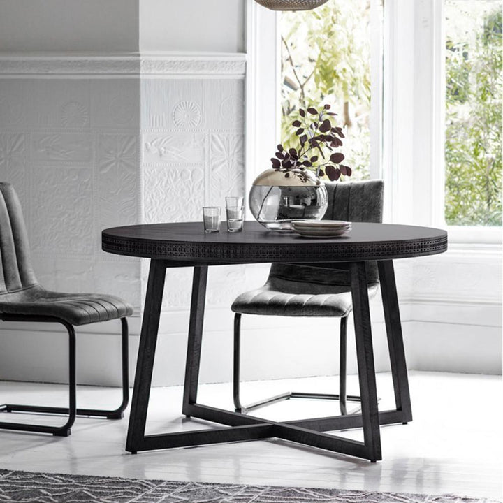 Boho Boutique Round Dining Table 120cm - Limited Stock - Pod Furniture Ireland