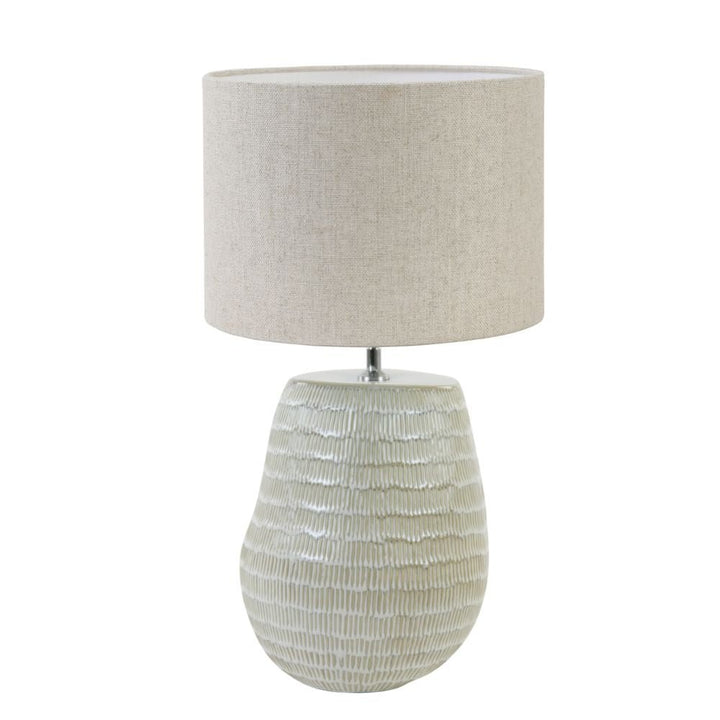 Britt Table Lamp with Natural Shade - Pod Furniture Ireland