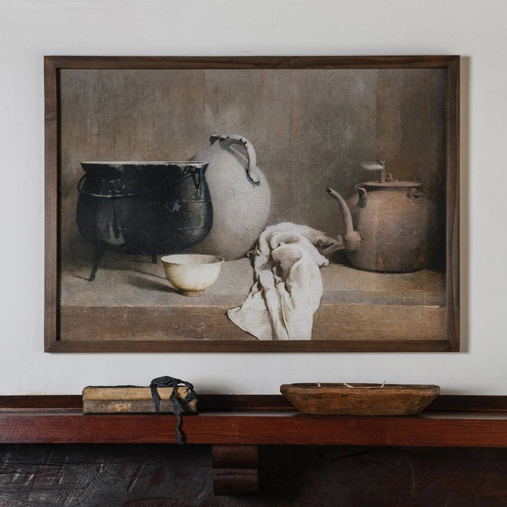 Brook Framed Kitchen Pot Wall Art - Pod Furniture Ireland