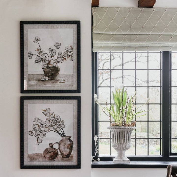 Brook Set of 2 Framed Potted Flower Wall Art - Pod Furniture Ireland