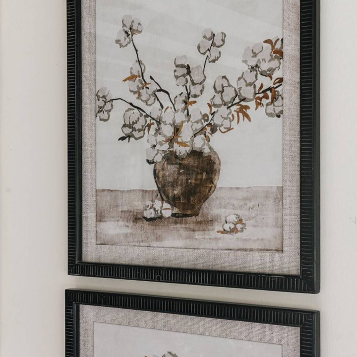 Brook Set of 2 Framed Potted Flower Wall Art - Pod Furniture Ireland
