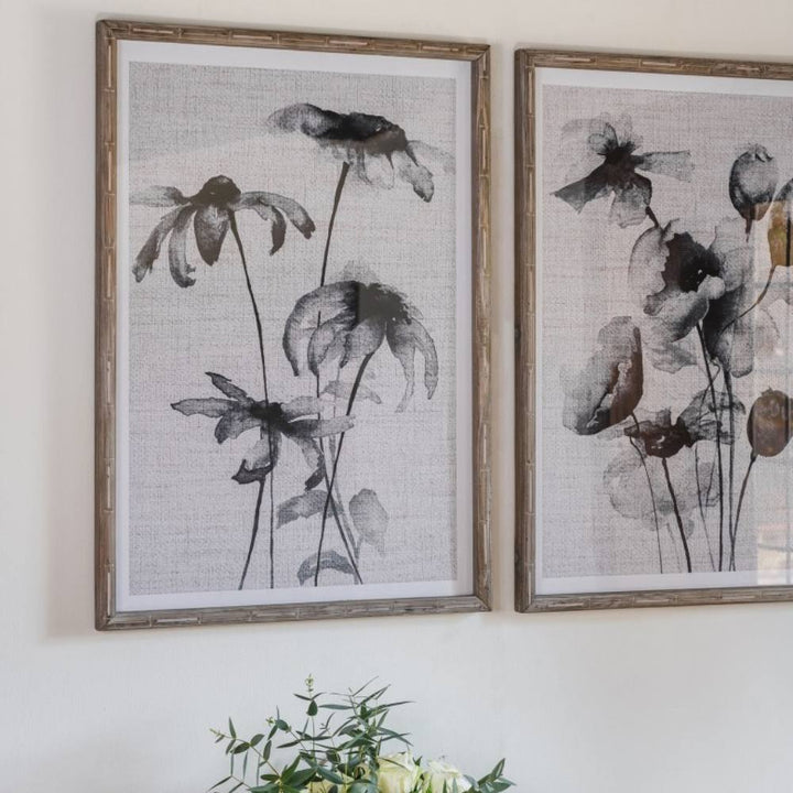 Brook Set of 2 Framed Wilted Flower Wall Art - Pod Furniture Ireland