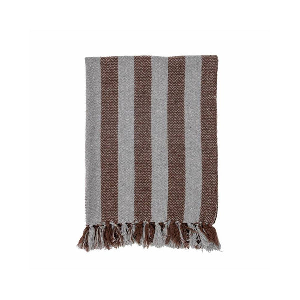 Brown Striped Throw - Pod Furniture Ireland