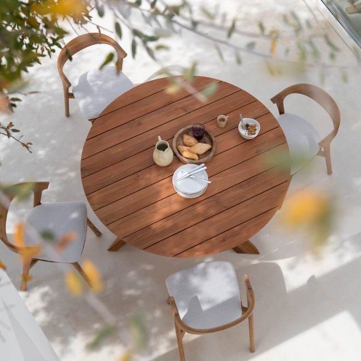 Ethnicraft Circle Outdoor Dining Table - Pod Furniture Ireland