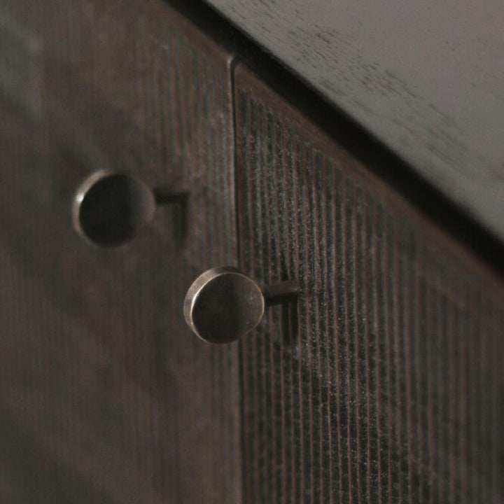 Ethnicraft Grooves Sideboard - Teak Black - Pod Furniture Ireland