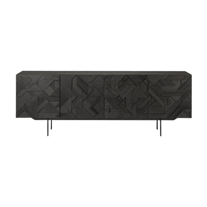 Ethnicraft Graphic Sideboard - Teak Black - Pod Furniture Ireland