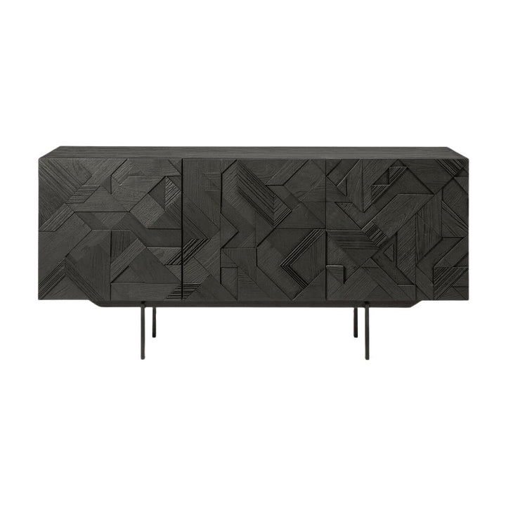 Ethnicraft Graphic Sideboard - Teak Black - Pod Furniture Ireland