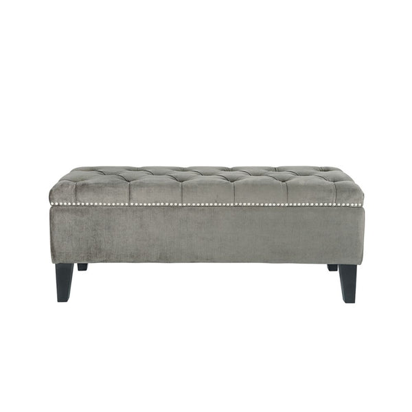 Anastasia Storage Bench - Dark Grey Blanc D'Ivoire