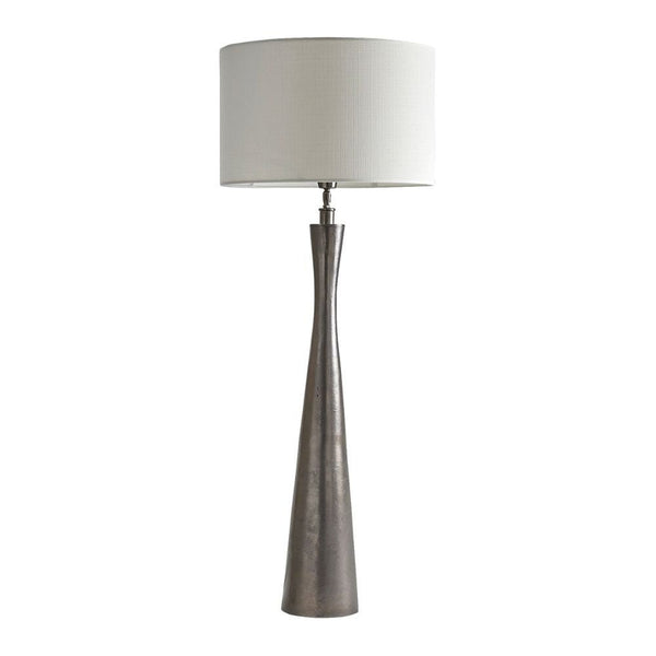Amelia Floor Lamp with Grey Shade Blanc D'Ivoire