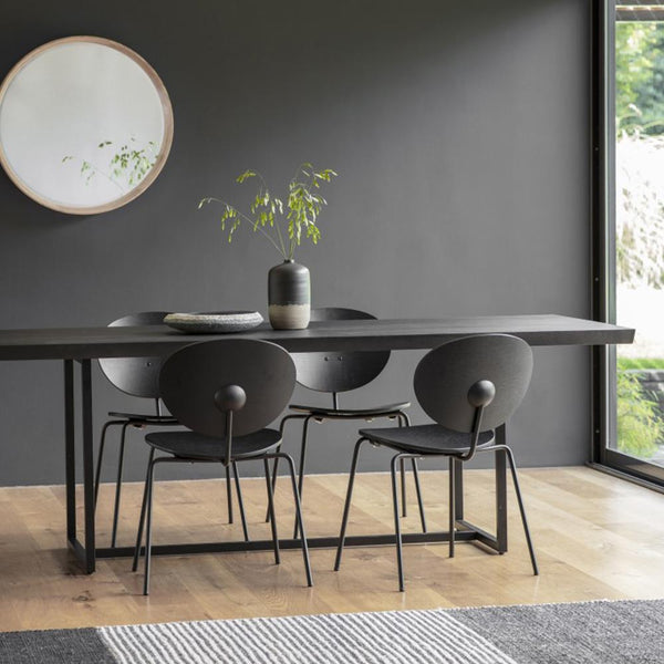 Forden Dining Table Black 200cm Gallery Direct