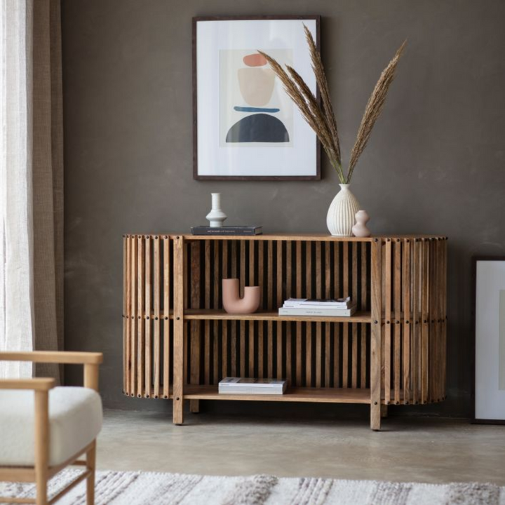 Voss Slatted Console Table Gallery Direct
