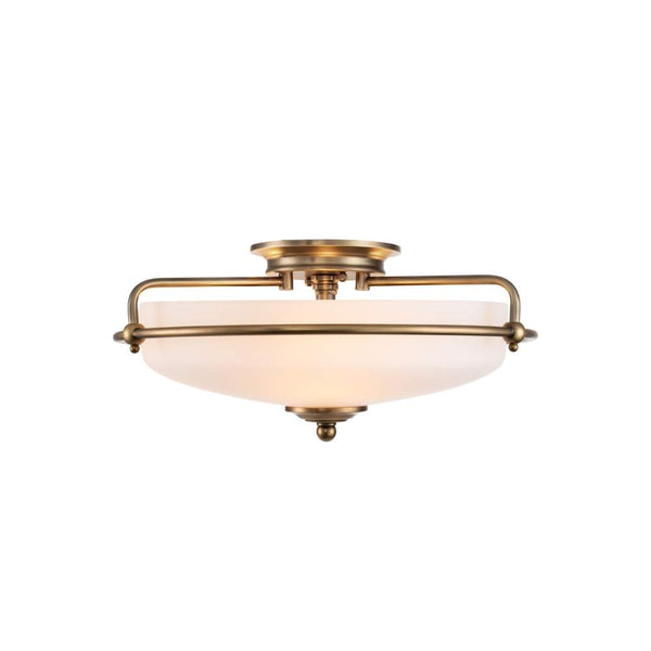 Greta Brass Flush Mount Quality Lighting