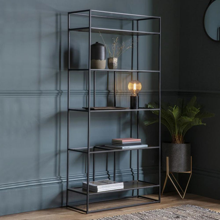 Hadston Display Unit Antique Gold Gallery Direct