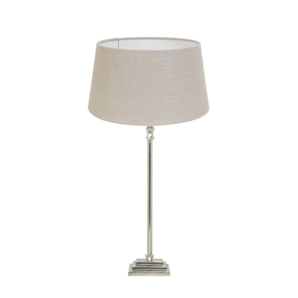 Howbart Silver Table Lamp with Shade Light & Living