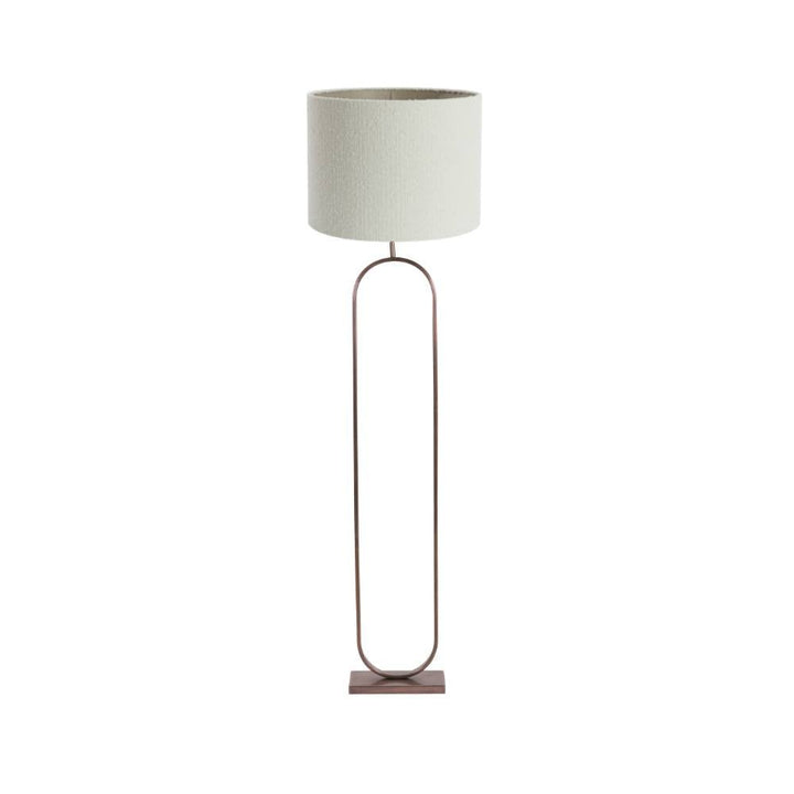 Copper Jamie Floor Lamp with Boucle Shade Light & Living