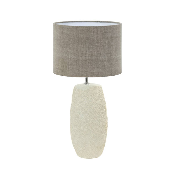 Linden Table Lamp with Grey Shade Light & Living