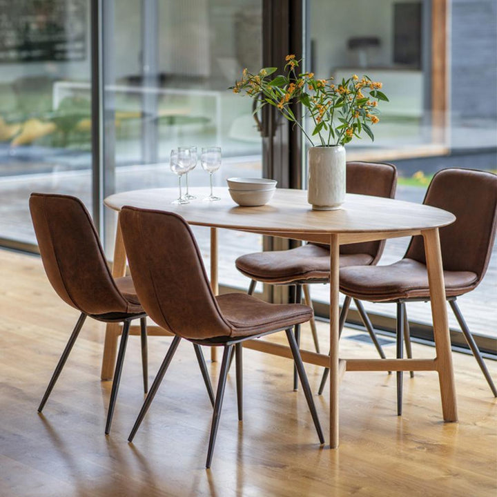 Madrid Oval Dining Table 180cm Gallery Direct