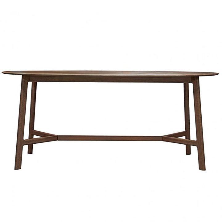 Madrid Oval Dining Table Walnut 180cm Gallery Direct