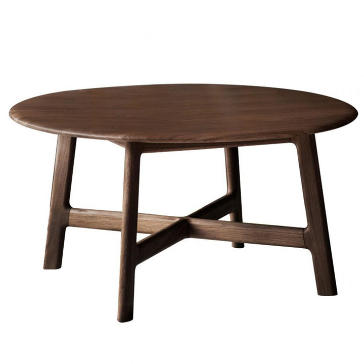 Madrid Round Coffee Table Walnut Gallery Direct