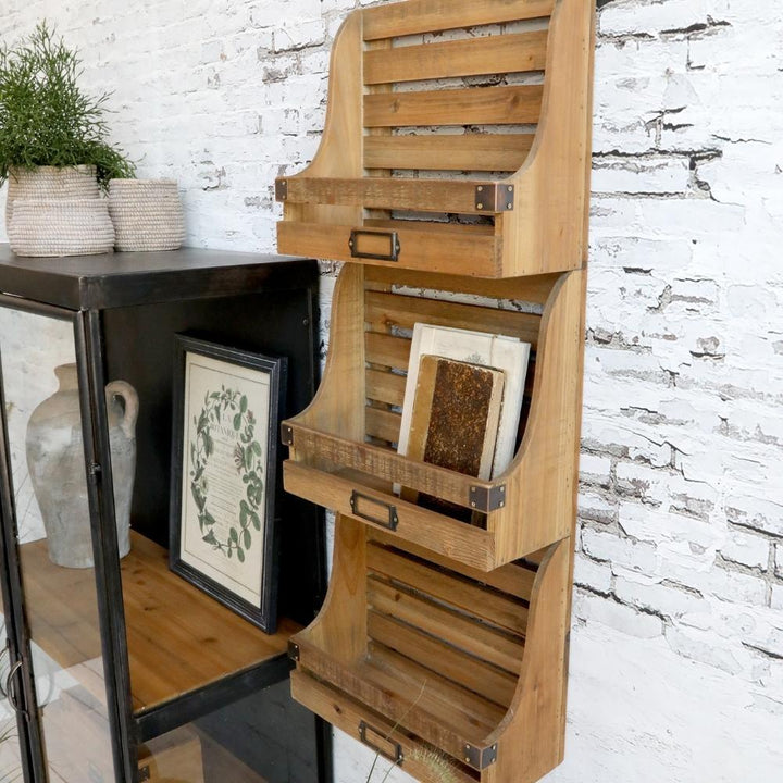 Vintage Style Magazine Rack Chic Antique