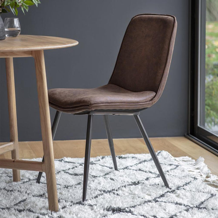 Newton Chair Brown Gallery Direct