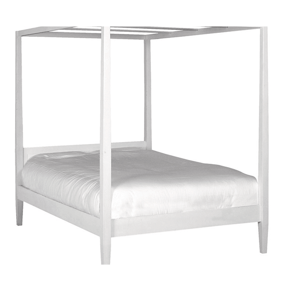 Oakman 4 Poster King Bed - White - 5 ft CoachHouse
