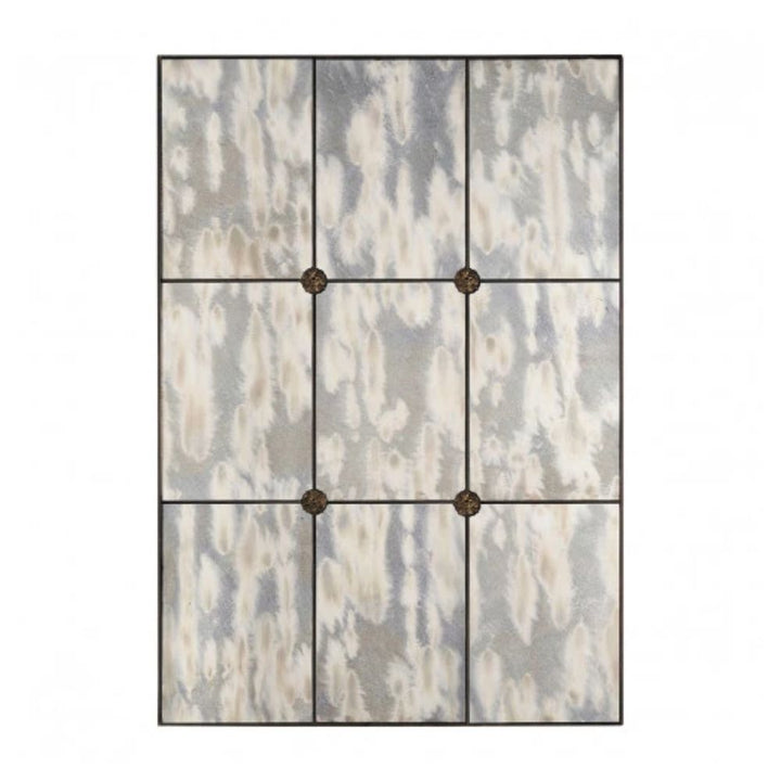 Raphaël Large Glass Aged Finish Mirror Blanc D'Ivoire