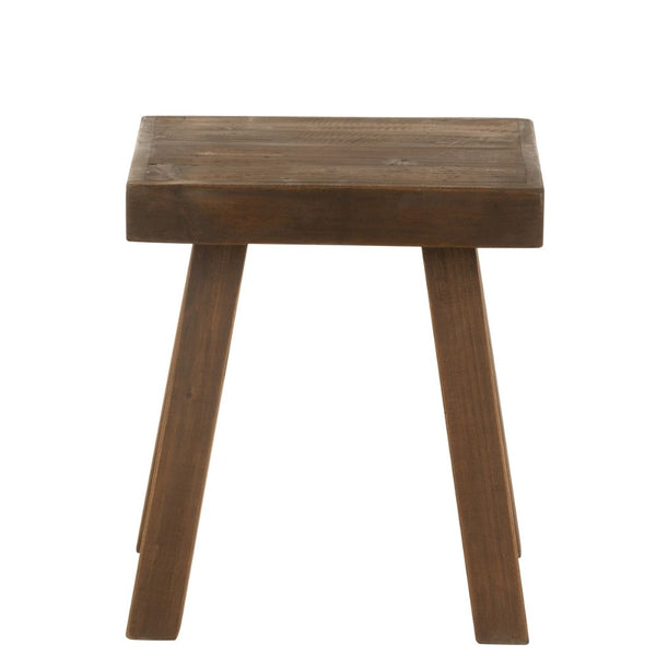 Low Rustic Wooden Stool Jolipa