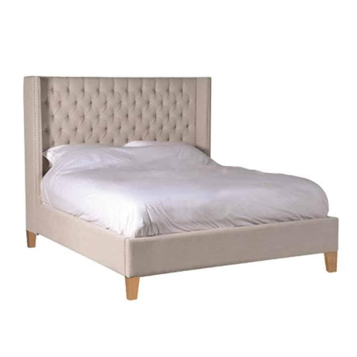 Augustus 5' King Bed in Beige CoachHouse