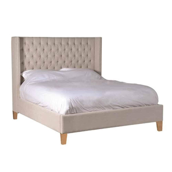 Augustus 5' King Bed in Beige CoachHouse