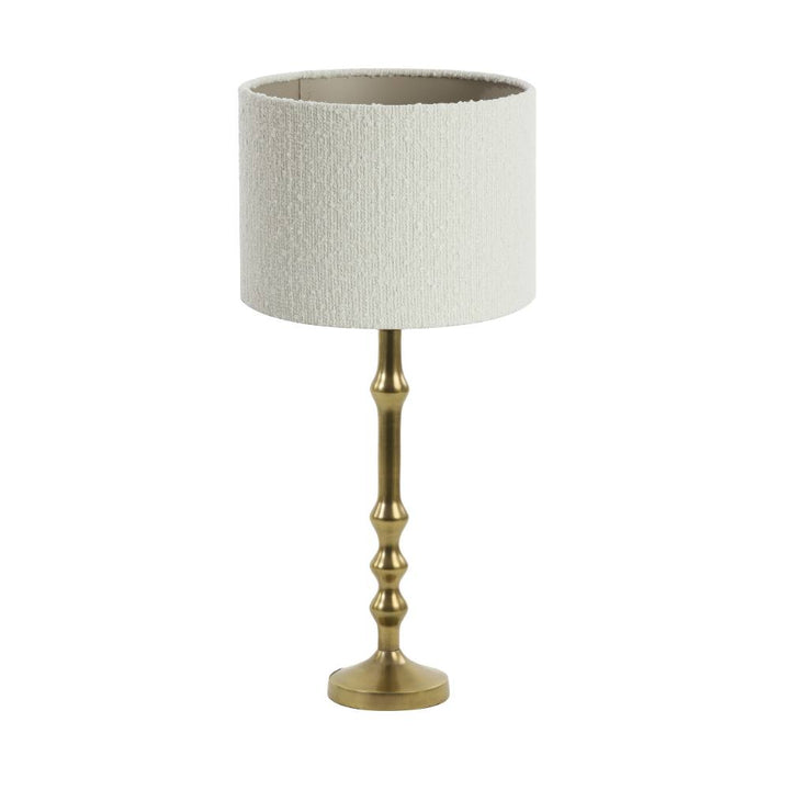 Sealy Gold Table Lamp with Boucle Shade Light & Living