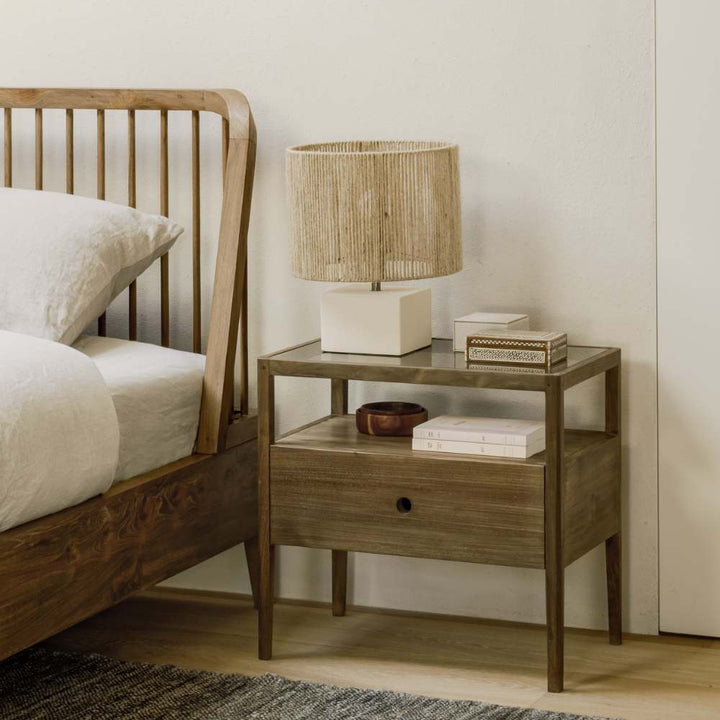 Ethnicraft Spindle Bedside Table - Pod Furniture Ireland