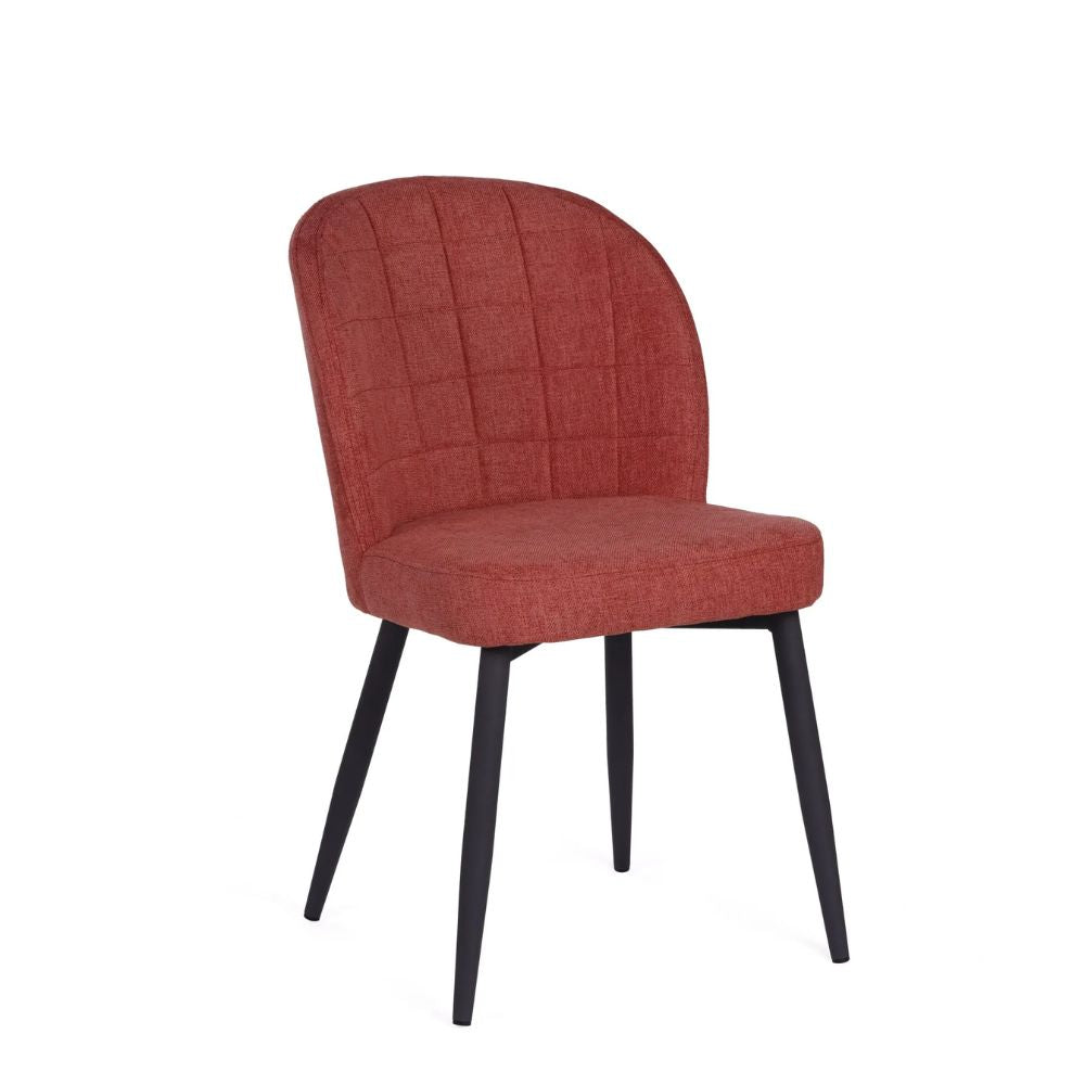 The Hilda Fabric Dining Chair Red Podfurniture Pod Furniture Ireland