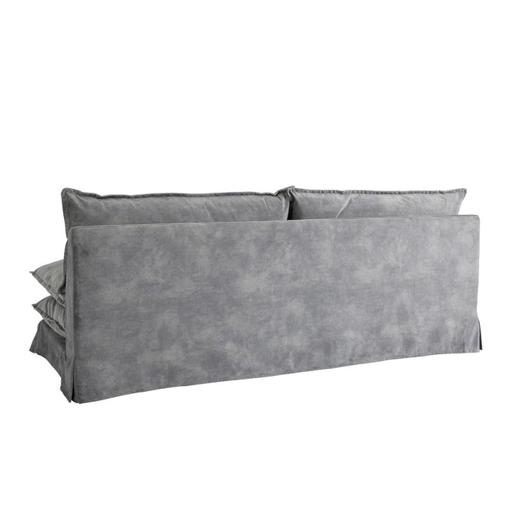 Theo Sofa - Grey Velvet Blanc D'Ivoire