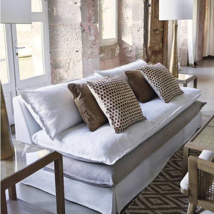 Theo Sofa - White and Grey - 180cm Blanc D'Ivoire