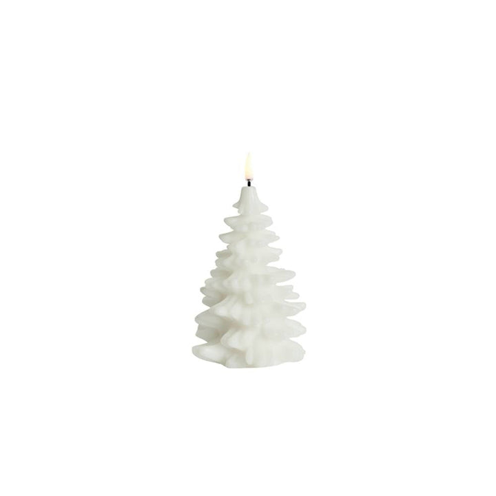 LED Candle - Nordic White Christmas Tree - 15cm Uyuni